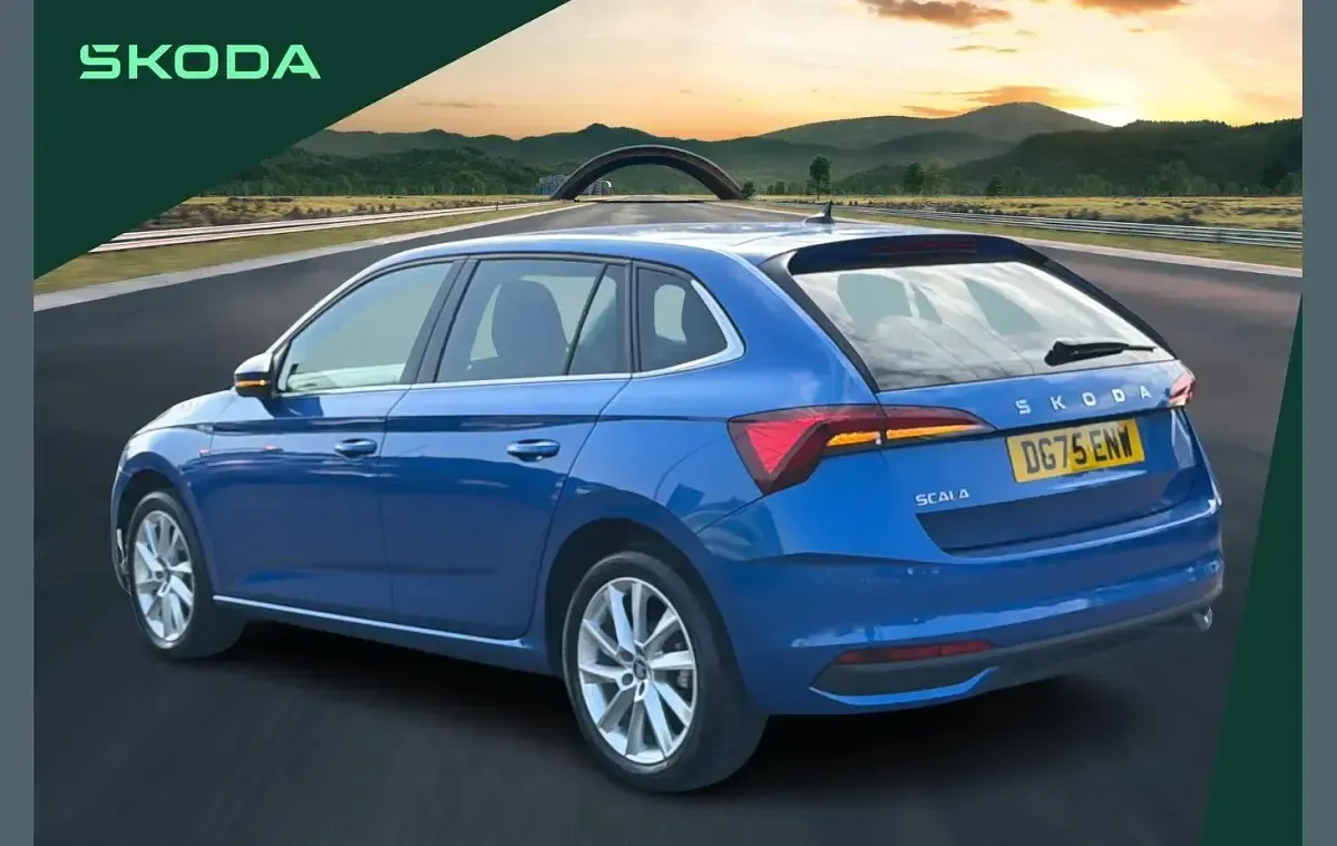 Used Skoda Scala SE L 115 HP (84 kW) 2025 Blue Hatchback