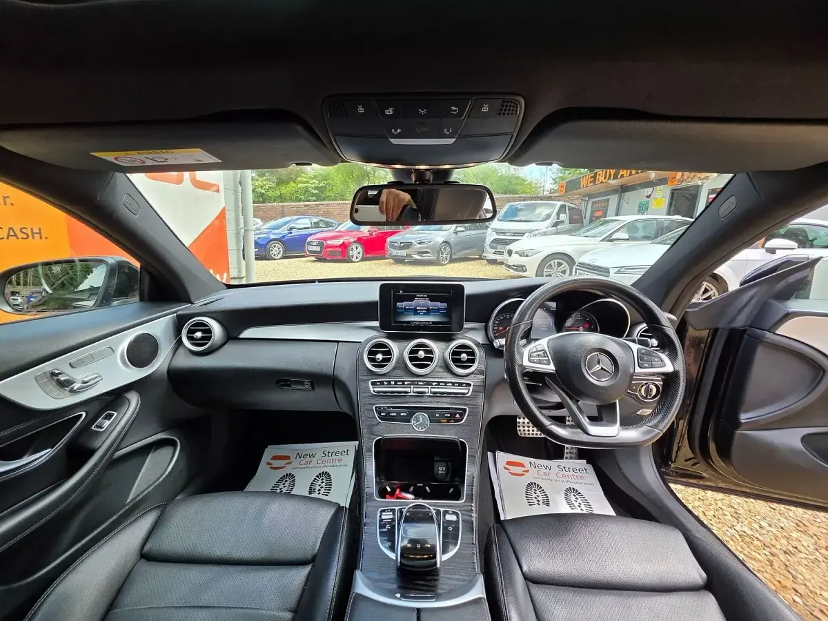 Used Mercedes C250 AMG Line Premium 204 HP (150 kW) 2016 Black Coupe