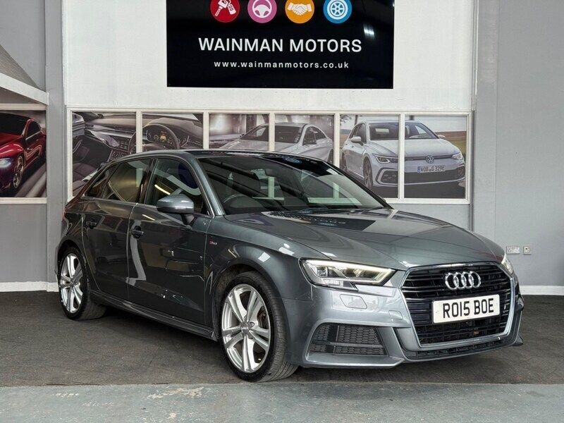 Grey Used 2017 Audi A3 Sportback S-Line Hatchback | £9,770 (Good price) - Image 1/4