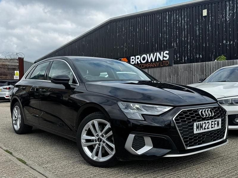 Black Used 2022 Audi A3 Sportback e-tron Sport Sedan | £12,600 (Good price) - Image 1/4