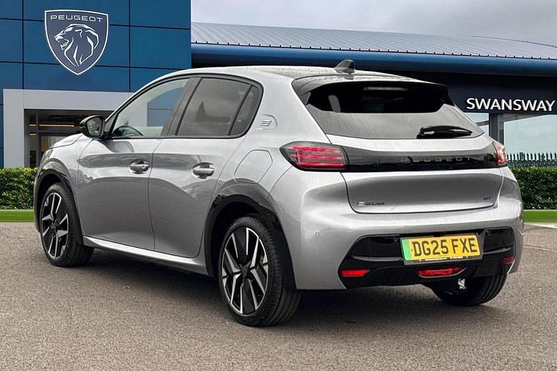 Grey New 2025 Peugeot e-208 GT Hatchback | £24,995 (Super price) - Image 1/4