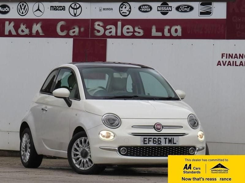 Used Fiat 500 Lounge 69 HP (50 kW) 2016 White Hatchback