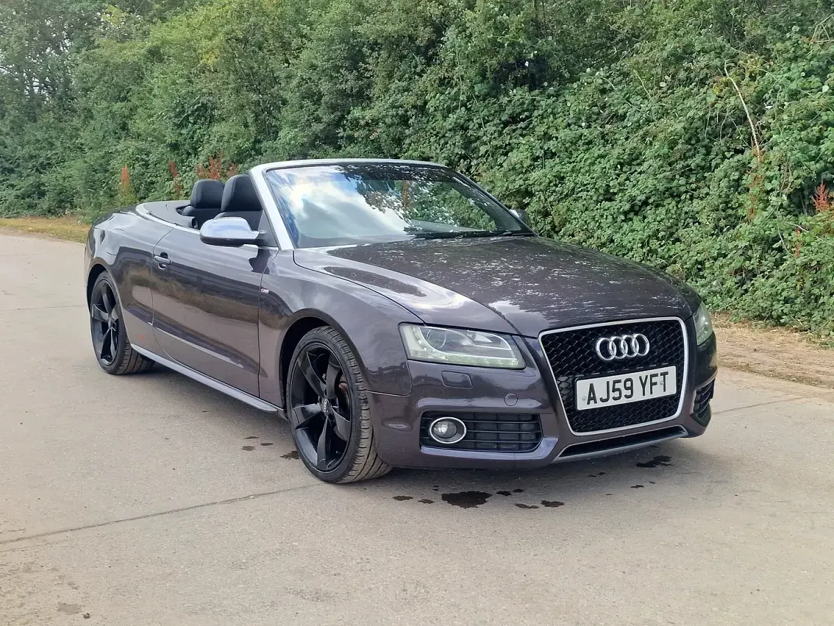 Used Audi A5 Cabriolet S-Line 170 HP (125 kW) 2009 Grey Cabriolet