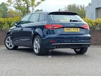 Used Audi A3 Sport 150 HP (110 kW) 2018 Blue Sedan
