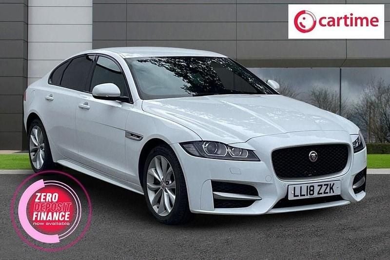 White Used 2018 Jaguar XF R-Sport Sedan | £14,199 (Fair price) - Image 1/4
