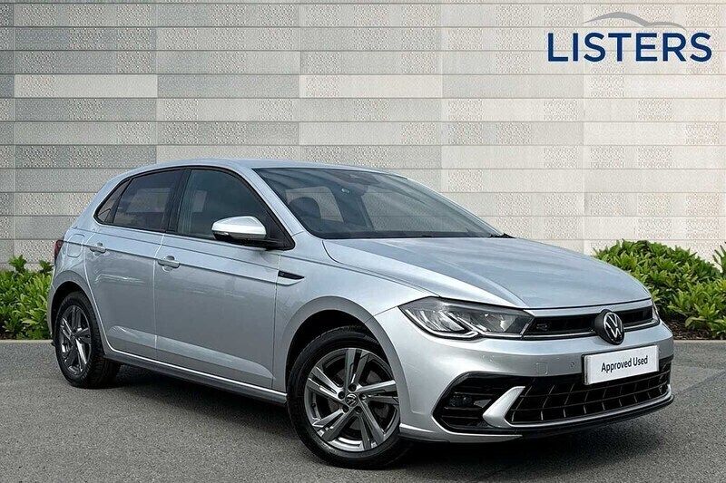 Reflex silver Used 2024 VW Polo R-line Hatchback | £20,590 (Fair price) - Image 1/4