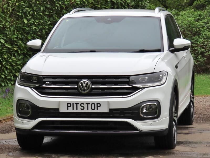 Pure white Used 2019 VW T-Cross R-line SUV | £15,700 (Fair price) - Image 1/3