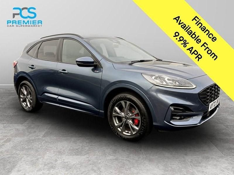 Chrome blue (premium paint) Used 2022 Ford Kuga ST-Line SUV | £15,995 (Good price) - Image 1/3