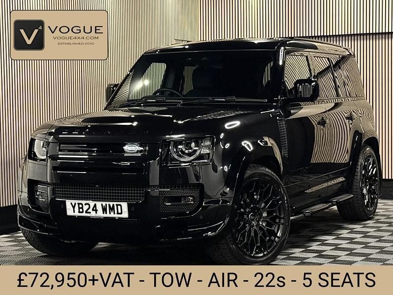 Black Used 2024 Land Rover Defender HSE Dynamic SUV | £72,950 (Expensive) - Image 1/4