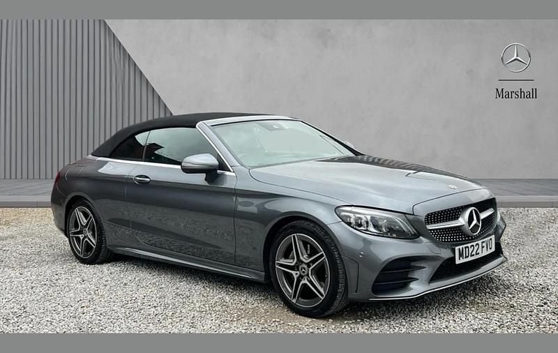 Used Mercedes C200 AMG line 180 HP (132 kW) 2022 Grey Cabriolet