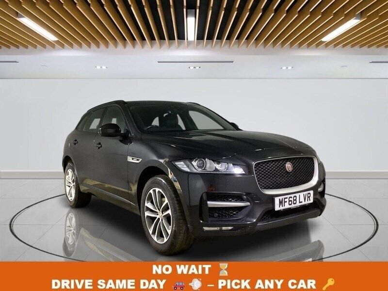 Black Used 2018 Jaguar F-Pace R-Sport SUV | £16,799 (Fair price) - Image 1/3