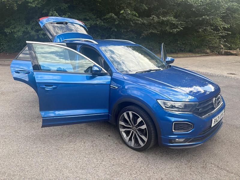 Blue Used 2021 VW T-Roc R-line SUV | £13,999 - Image 1/4