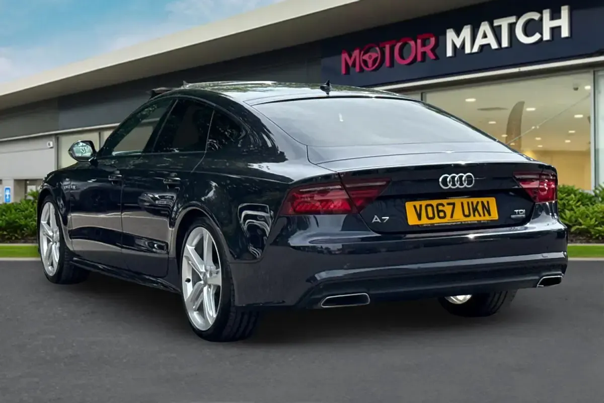 Used Audi A7 Sportback Black Edition 2017 Blue Hatchback