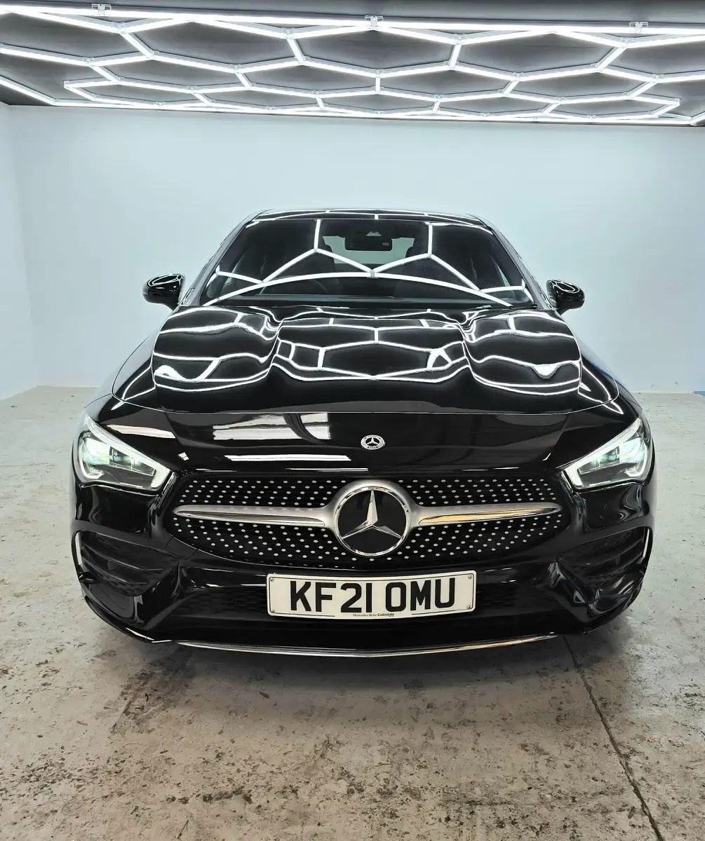 Used Mercedes CLA180 AMG Line Premium Plus 136 HP (100 kW) 2021 Black Coupe