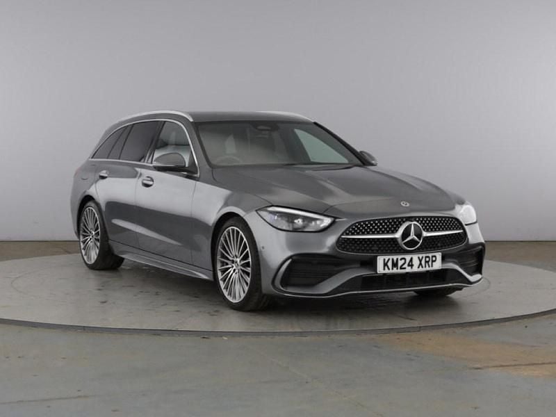 Selenite grey metallic Used 2024 Mercedes C300 AMG Line Premium Estate | £33,900 (Fair price) - Image 1/4