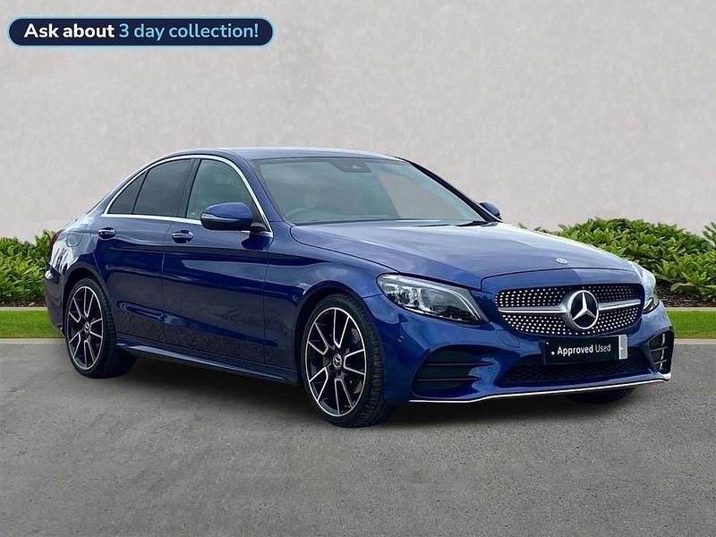 Blue Used 2020 Mercedes C220 AMG Line Premium Sedan | £23,639 (A bit pricey) - Image 1/4
