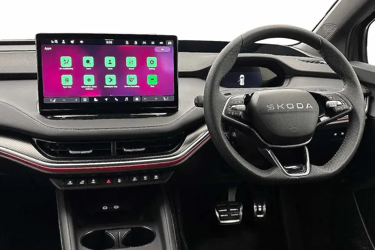 New Skoda Enyaq iV SportLine 210 kW (286 HP) 2026 Olive green metallic SUV