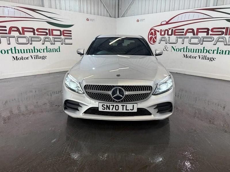 Used Mercedes C220 AMG Line Premium 194 HP (142 kW) 2020 Silver Sedan