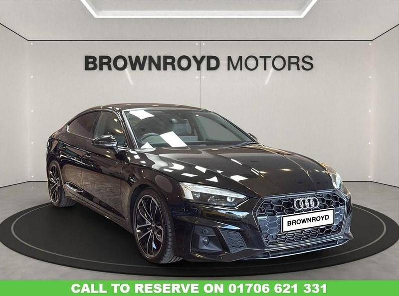 Black Used 2021 Audi A5 S-Line Hatchback | £22,990 (Fair price) - Image 1/4