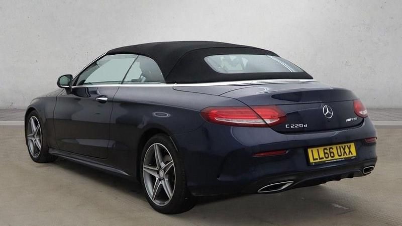 Begagnad Mercedes C220 AMG line 170 HK (125 kW) 2017 Blå Cab