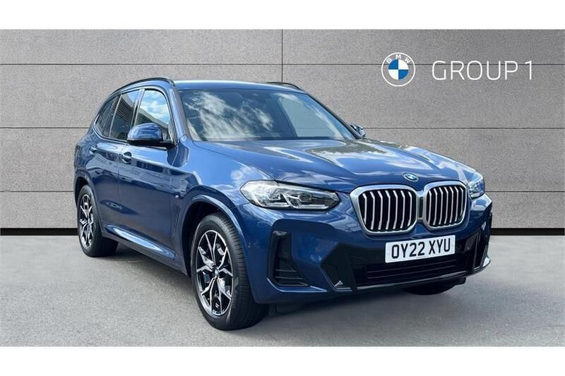Blue Used 2022 BMW X3 M Sport SUV | £35,790 (Fair price) - Image 1/4