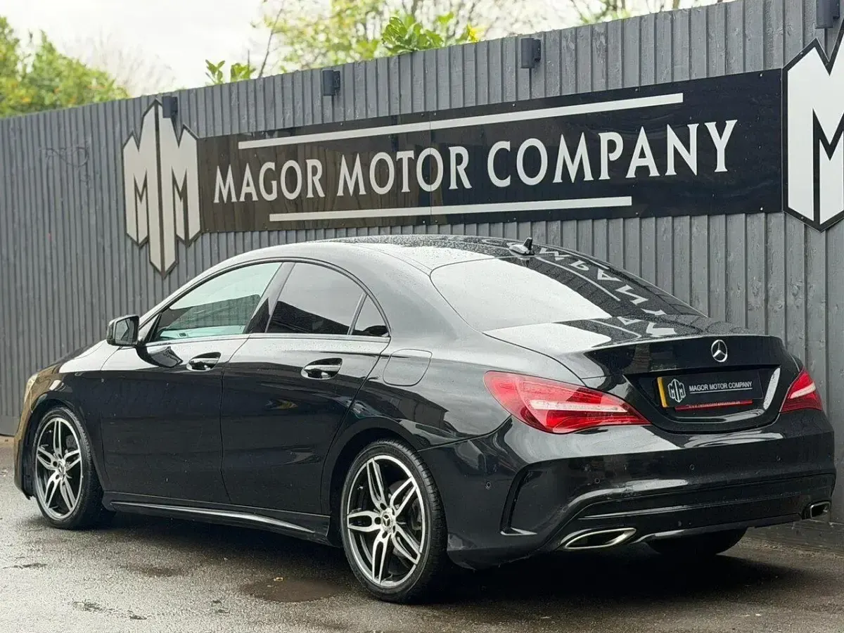 Used Mercedes CLA220 AMG line 177 HP (130 kW) 2018 Black Coupe