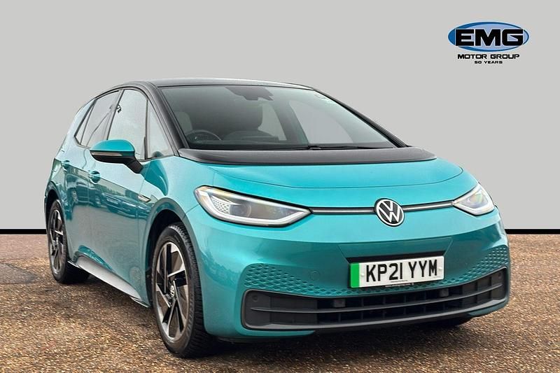 Turquoise Used 2021 VW ID.3 Pro Performance Hatchback | £16,295 (A bit pricey) - Image 1/3