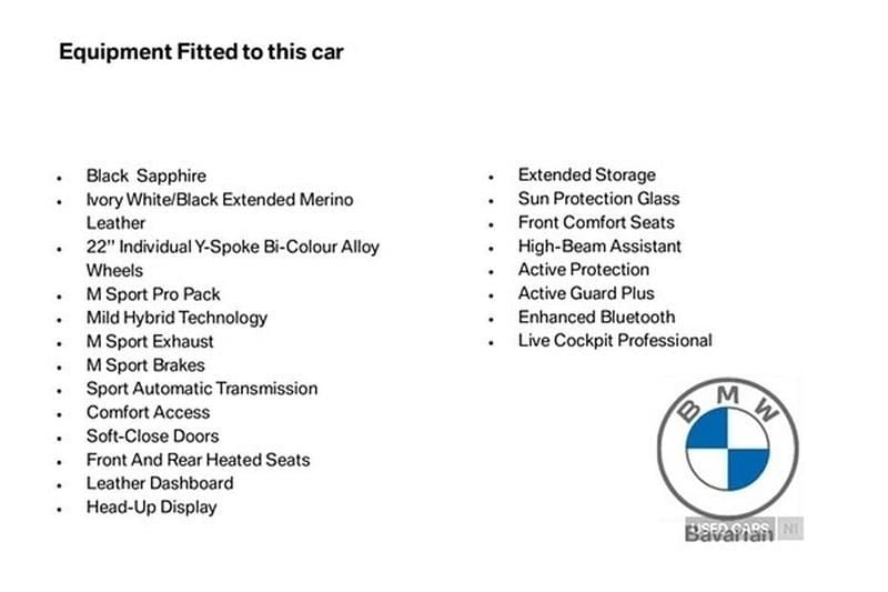 Black Used 2022 BMW X7 M Sport SUV | £58,995 (Fair price) - Image 1/1