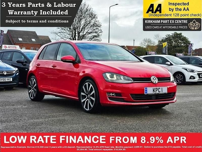 Red Used 2014 VW Golf VII GT Hatchback | £7,500 (Good price) - Image 1/4