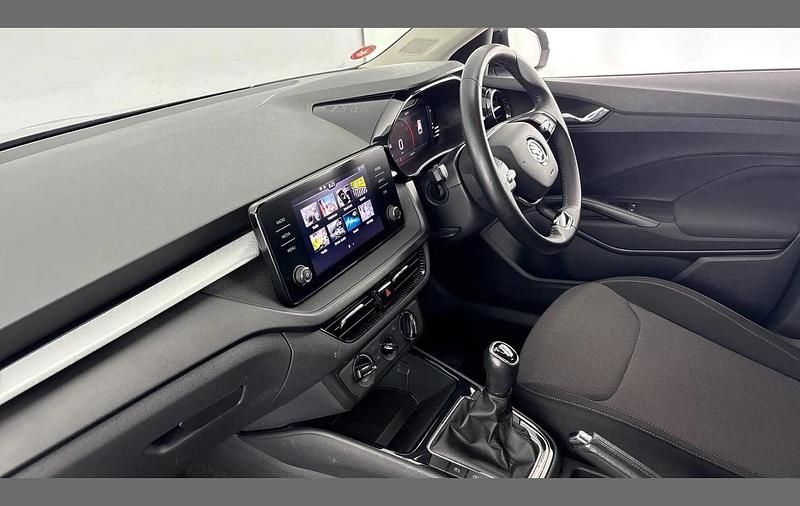 Used Skoda Fabia Colour Edition 94 HP (69 kW) 2023 Graphite grey metallic body / black magic pearl effect roof Hatchback