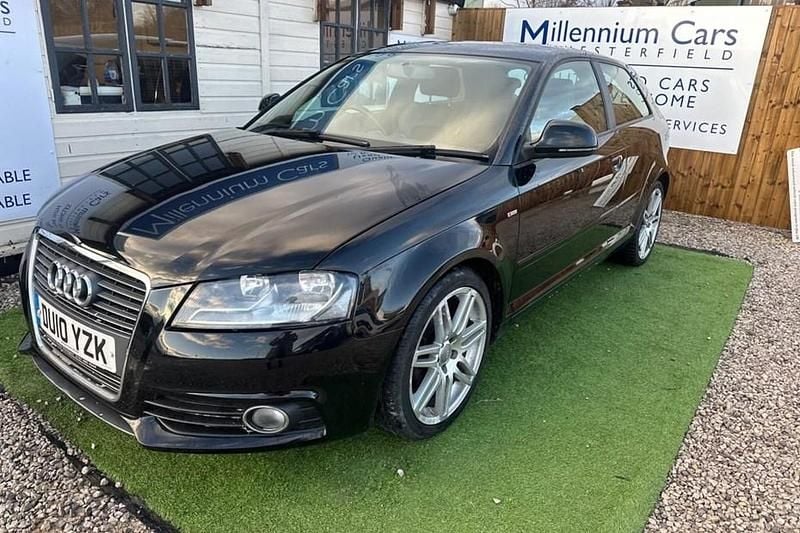 Used Audi A3 S-Line 2010 Black Hatchback