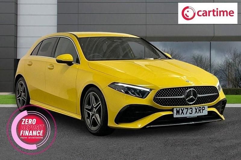 Yellow Used 2023 Mercedes A200 AMG line Hatchback | £23,250 (A bit pricey) - Image 1/4