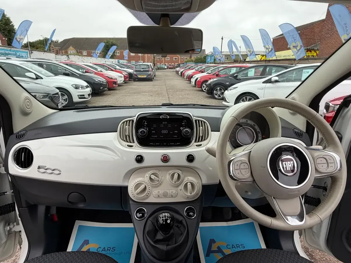 Used Fiat 500 Pop Star 69 HP (50 kW) 2016 White Hatchback