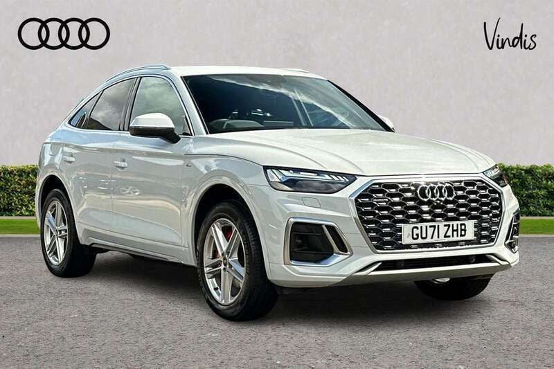 White Used 2022 Audi Q5 Sportback S-Line SUV | £33,900 (Good price) - Image 1/4