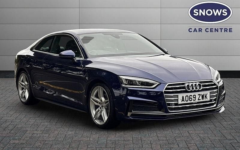 Blue Used 2019 Audi A5 S-Line Coupe | £16,299 (Good price) - Image 1/4