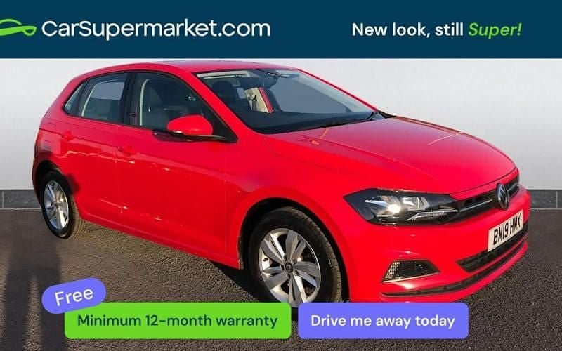 Used VW Polo SE 65 HP (47 kW) 2019 Red Hatchback