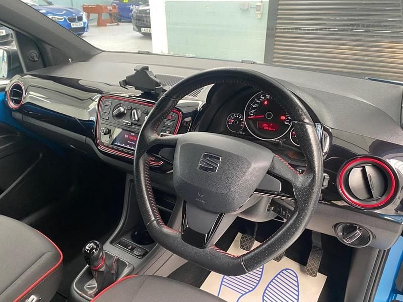 Used Seat Mii FR-Line 60 HP (44 kW) 2019 Blue Hatchback