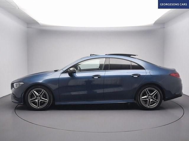 Used Mercedes CLA180 AMG line 136 HP (100 kW) 2022 Blue Sedan