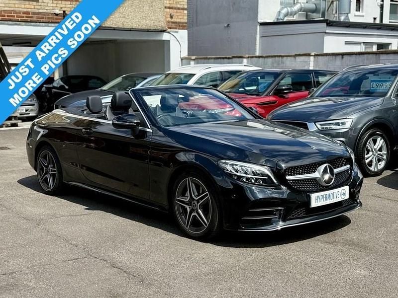 Black Used 2019 Mercedes C220 AMG line Cabriolet | £17,995 (Super price) - Image 1/4