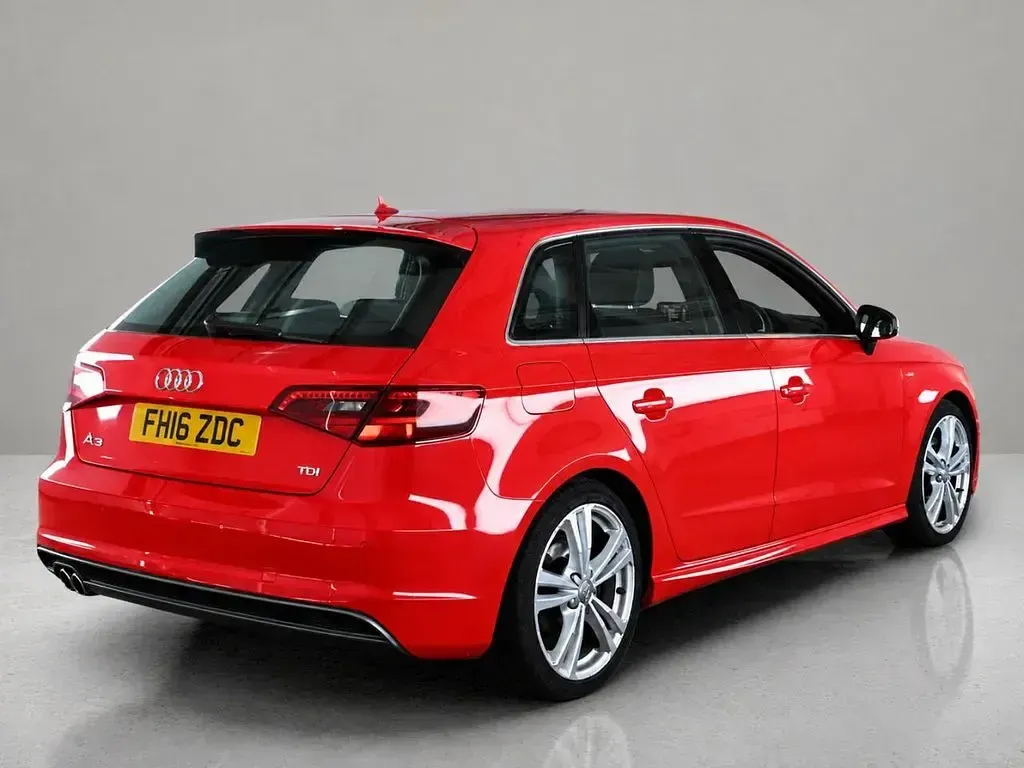 Used Audi A3 Sportback S-Line 2016 Red Hatchback
