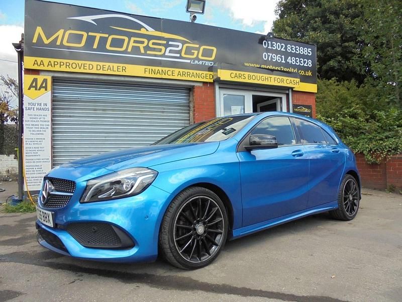 Blue Used 2016 Mercedes A200 AMG Line Premium Hatchback | £9,495 (Fair price) - Image 1/3