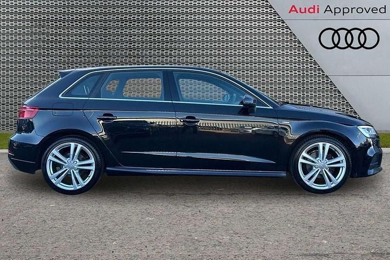 Used Audi A3 S-Line 148 HP (108 kW) 2019 Black Hatchback