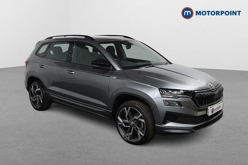 Grey Used 2024 Skoda Karoq SportLine SUV | £25,099 (Good price) - Image 1/4