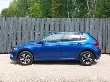 Begagnad VW Polo Match 95 HK (69 kW) 2021 Blå Halvkombi