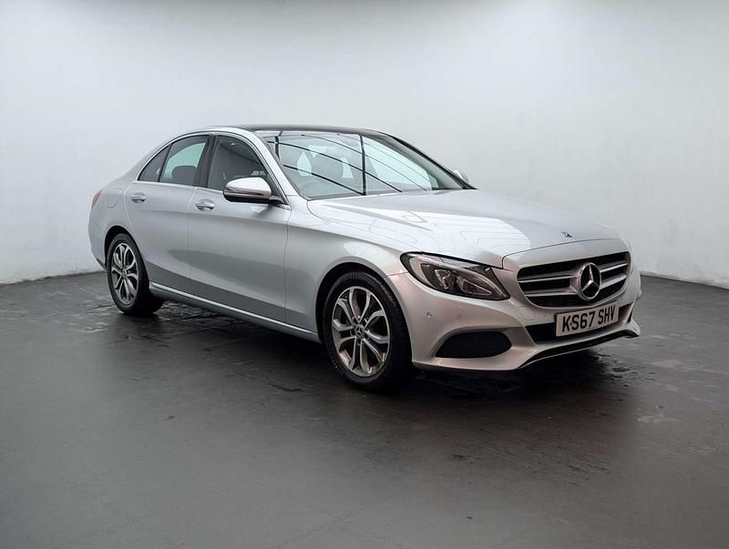 Begagnad Mercedes C220 Premium 2017 Silver Sedan