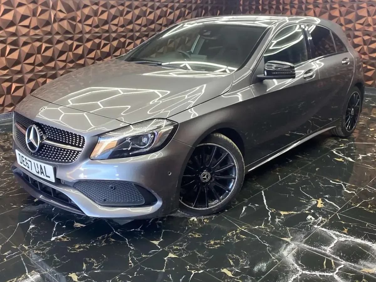 Used Mercedes A200 AMG Line Premium 136 HP (100 kW) 2017 Grey Hatchback