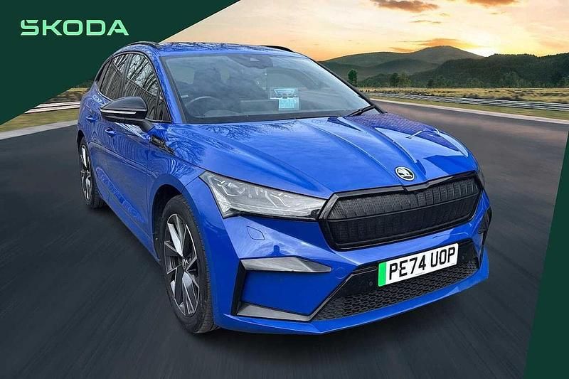 Used Skoda Enyaq iV SportlinePlus 210 kW (286 HP) 2024 Blue SUV