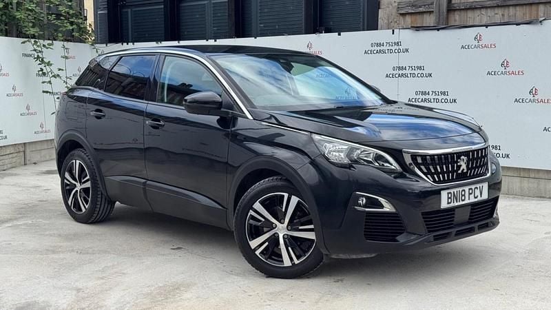 Black Used 2018 Peugeot 3008 Active Hatchback | £8,195 (A bit pricey) - Image 1/4