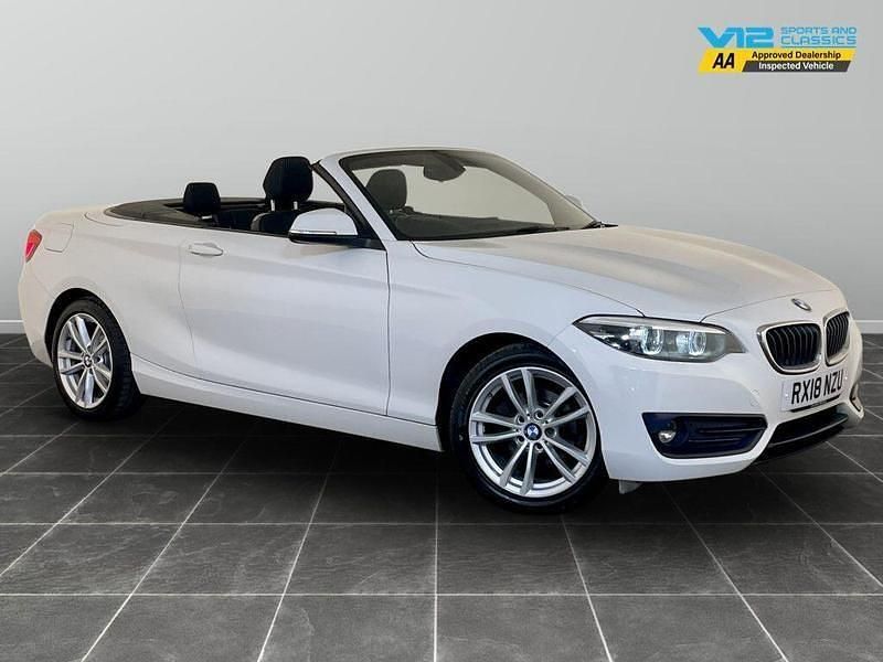 White Used 2018 BMW 218 Sport Line Cabriolet | £9,995 (Fair price) - Image 1/2