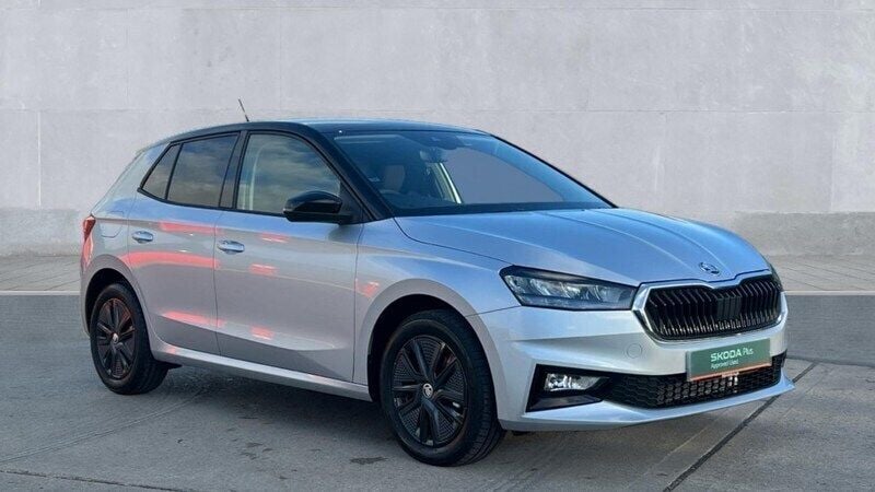 Brilliant silver metallic black magic pearl effect Used 2024 Skoda Fabia Design Edition Hatchback | £20,990 (Fair price) - Image 1/4